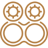 Abstract geometric design with circular shapes.